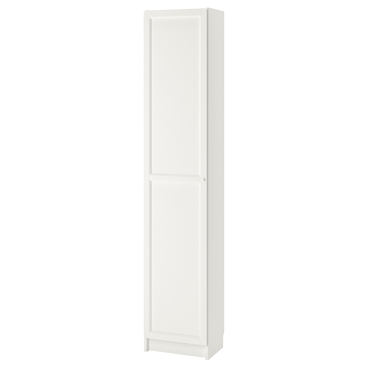 Книжный шкаф с дверью - BILLY/OXBERG IKEA/БИЛЛИ/ОКСБЕРГ ИКЕА, 42х40х202 см, белый