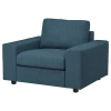 VIMLE Кресло с широкими подлокотниками/Хилларед темно-синий ИКЕА