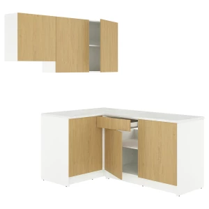 Комбинация кухонная угловая - KNOXHULT IKEA/ КНОКСХУЛЬТ ИКЕА, белый/под беленный дуб