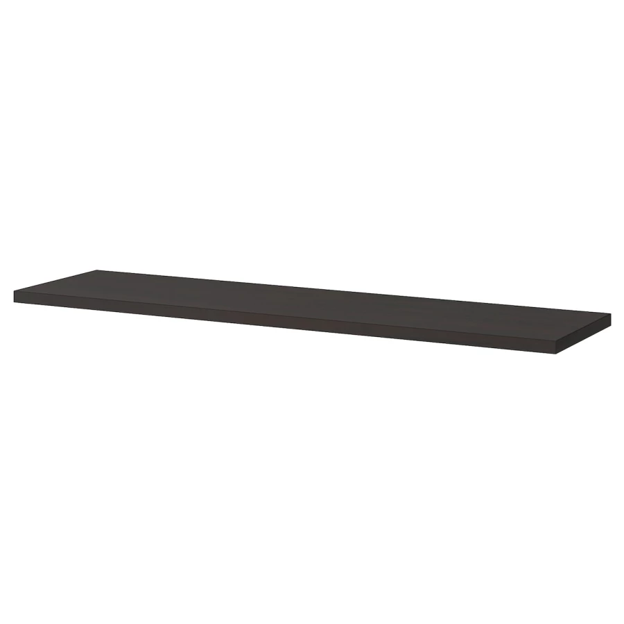 Настенная полка - BERGSHULT IKEA/БЕРГСХУЛЬТ ИКЕА, 120х30 см, черный (изображение №1)
