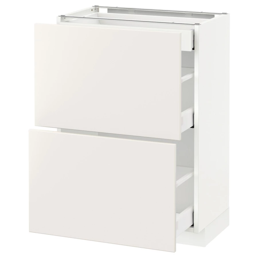 Напольный кухонный шкаф  - IKEA METOD MAXIMERA, 88x39,2x60см, белый, МЕТОД МАКСИМЕРА ИКЕА (изображение №1)
