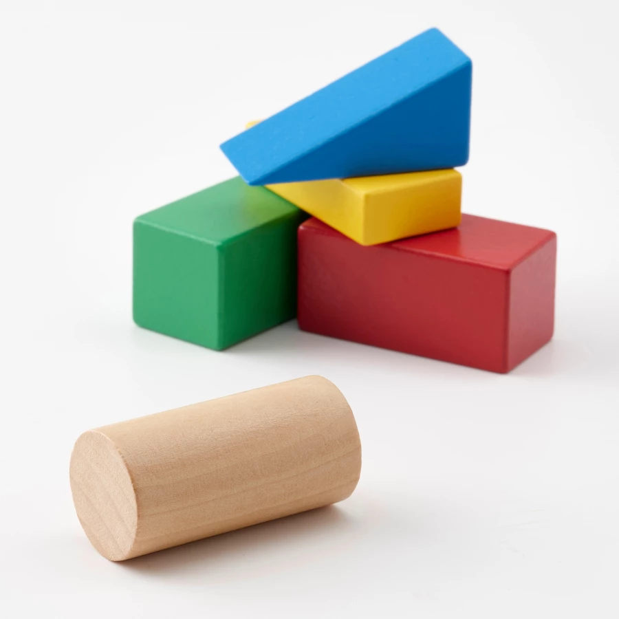 Деревянный конструктор - IKEA /UNDERHALLA/UNDERHÅLLA, разноцветный, УНДЕРХОЛЛА ИКЕА (изображение №5)
