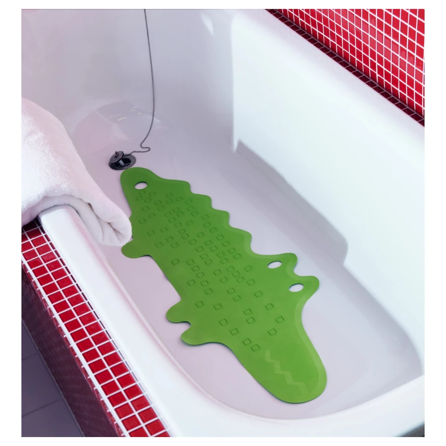 Коврик для ванной - IKEA PATRULL, 90х33 см, зеленый, ПАТРУЛЬ ИКЕА (изображение №2)