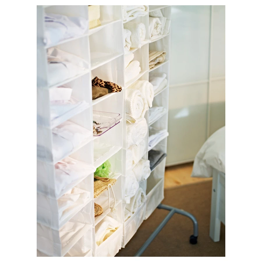 Книжный шкаф - SKUBB IKEA/ СКУББ ИКЕА,  120х22 см, белый (изображение №3)