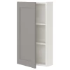 Настенный шкаф для ванной комнаты - ENHET IKEA/ ЭНХЕТ ИКЕА, 40x15x75 см, серый/белый