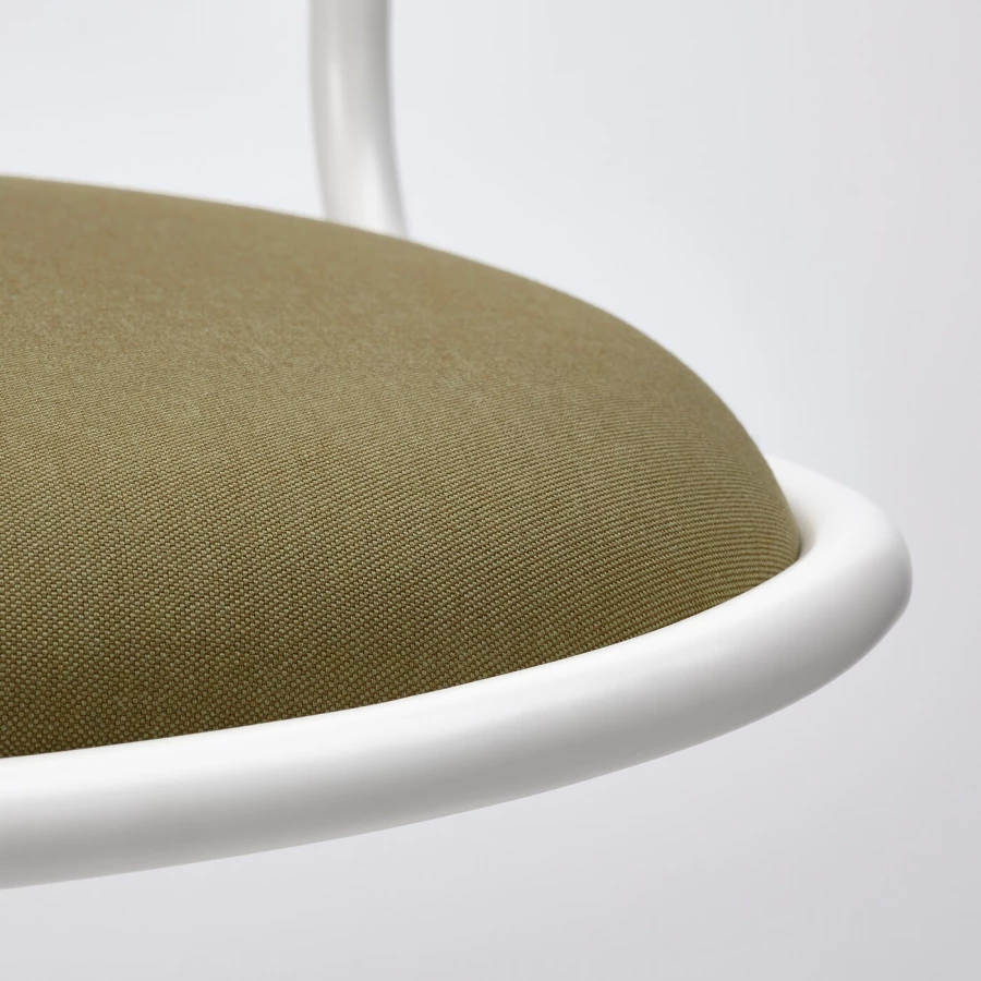 Вращающееся кресло - IKEA ÖRFJÄLL/ORFJALL, 68x68x94см, коричневый/светло-коричневый, ЛОНГФЬЕЛЛЬ ИКЕА (изображение №5)