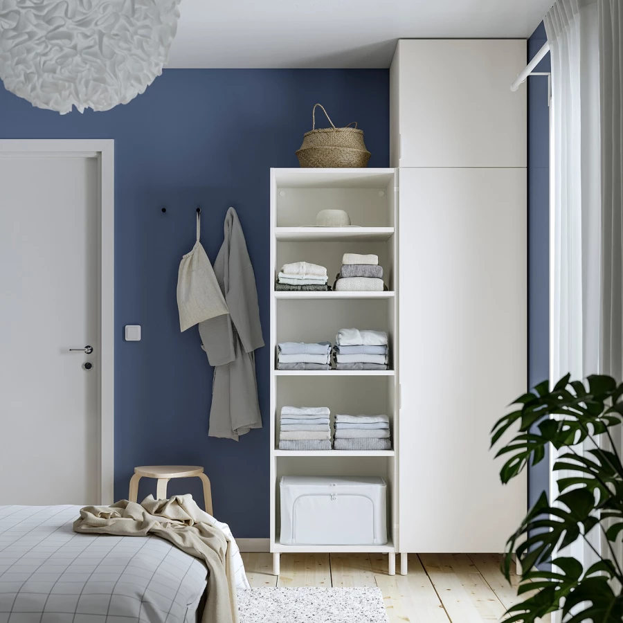Платяной шкаф - PLATSA/FONNES/IKEA/ ПЛАТСА/ФОННЕС ИКЕА,120x57x251 см, белый (изображение №3)