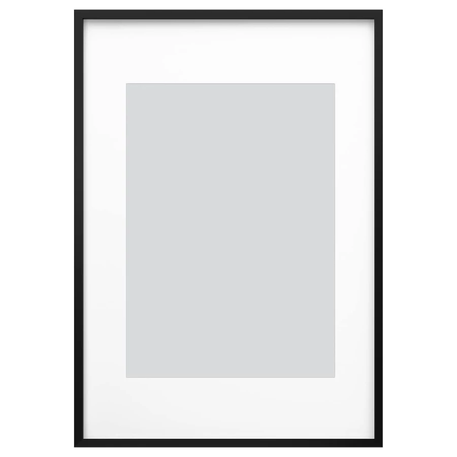 Рамка - IKEA RÖDALM/RODALM/РОДАЛЬМ ИКЕА, 100х70 см, белый/черный (изображение №1)