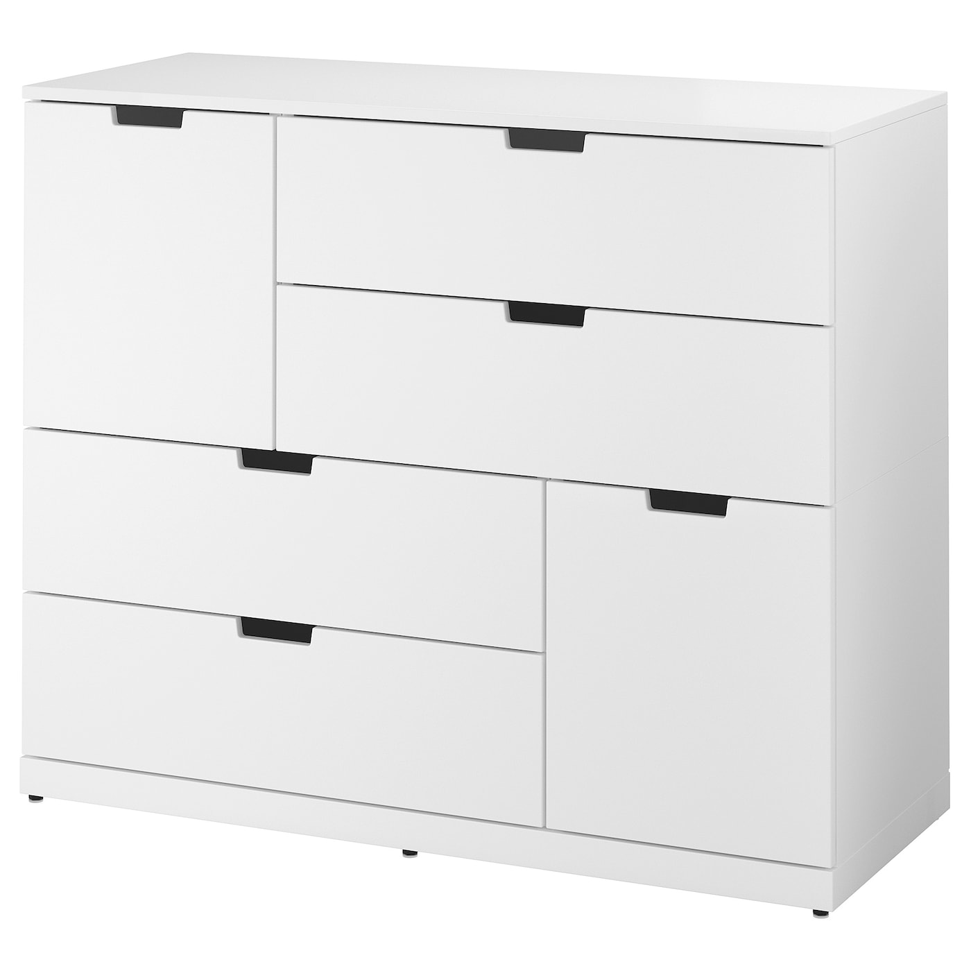 Комод - IKEA NORDLI/НОРДЛИ ИКЕА, 47х99х120 см, белый