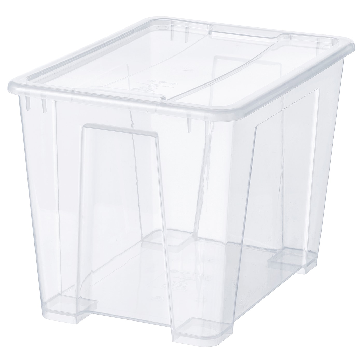 Коробка с крышкой - SAMLA IKEA/ САМЛА ИКЕА, 39х28х28  см, прозрачный