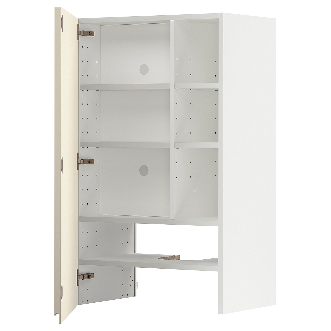 Навесной шкаф с полкой - METOD IKEA/ МЕТОД ИКЕА, 100х60 см, белый/бежевый