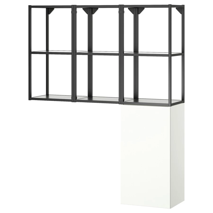 Комбинация - IKEA ENHET/ЭНХЕТ ИКЕА, 150х32х120 см, белый (изображение №1)