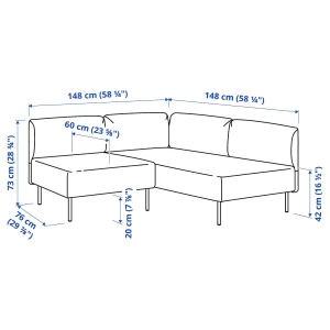 Второе фото. LILLEHEM Модульный угловой диван ИКЕА