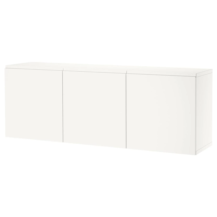Комбинация навесного шкафа - IKEA BESTÅ/BESTA/БЕСТО ИКЕА, 64х42х180 см, белый (изображение №1)