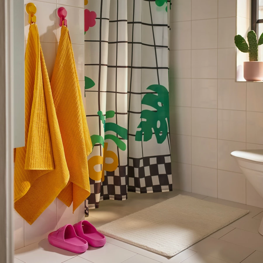 Банное полотенце - IKEA VÅGSJÖN/VAGSJON, 140х70 см, оранжевый, ВОГШЁН ИКЕА (изображение №5)