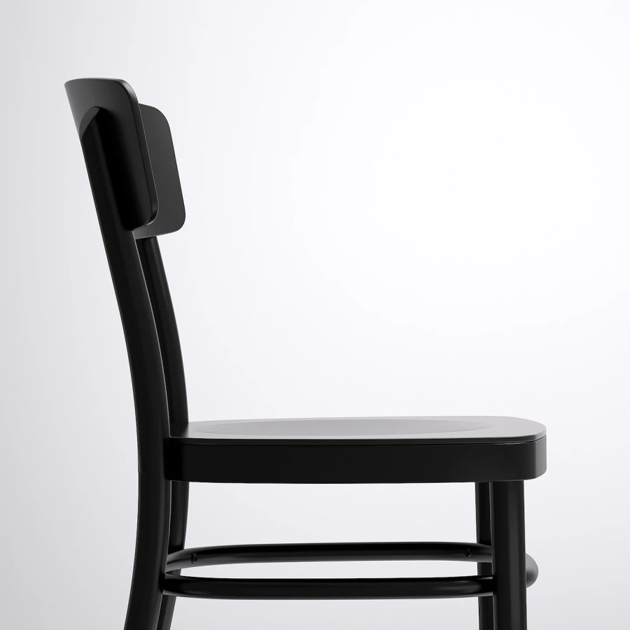 Стул деревянный - IKEA IDOLF, 80х42х47 см, черный, ИДОЛЬФ ИКЕА (изображение №6)