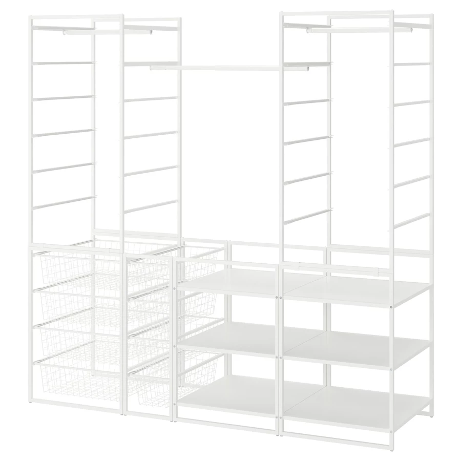 Открытый шкаф - JONAXEL IKEA/ЙОНАХЕЛЬ ИКЕА, 51х173х173 см, белый (изображение №1)
