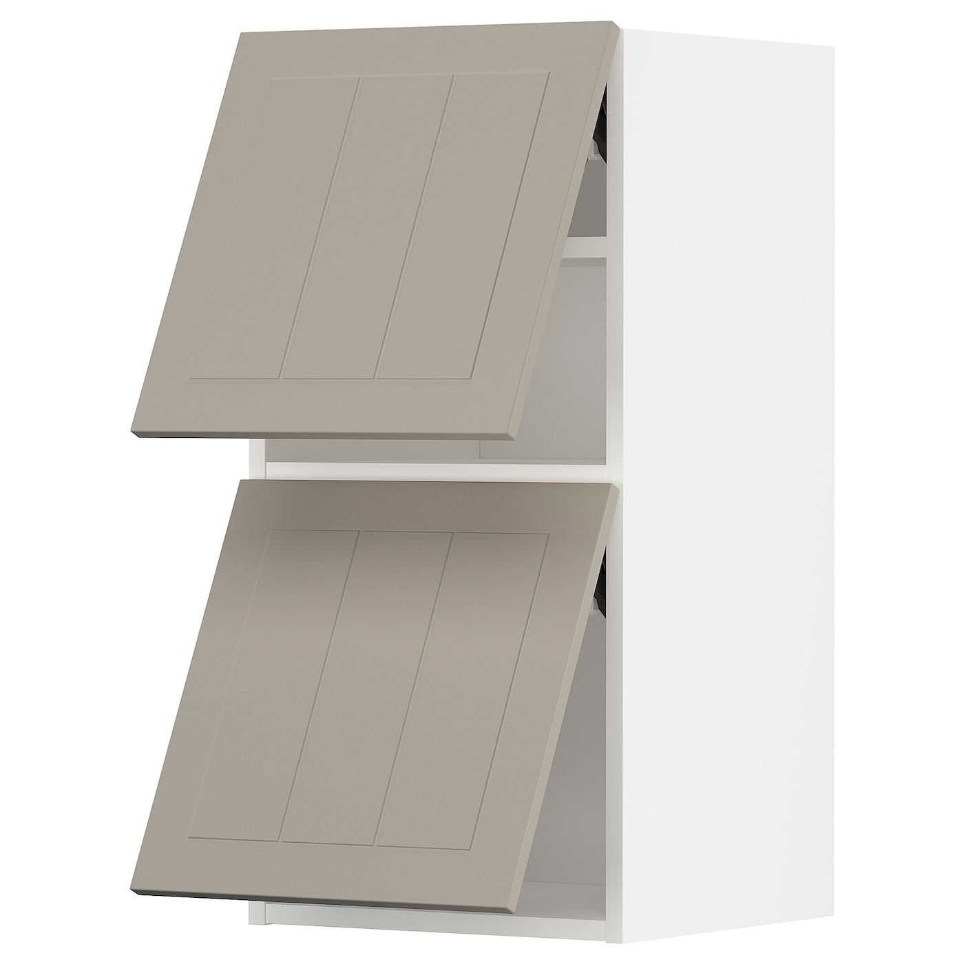 Навесной шкаф - METOD IKEA/ МЕТОД ИКЕА, 80х40 см, светло-коричневый /белый