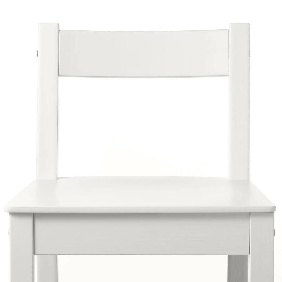 Барный стул со спинкой - NORDVIKEN IKEA/НОРДВИКЕН ИКЕА, 101х40х48 см, белый (изображение №5)