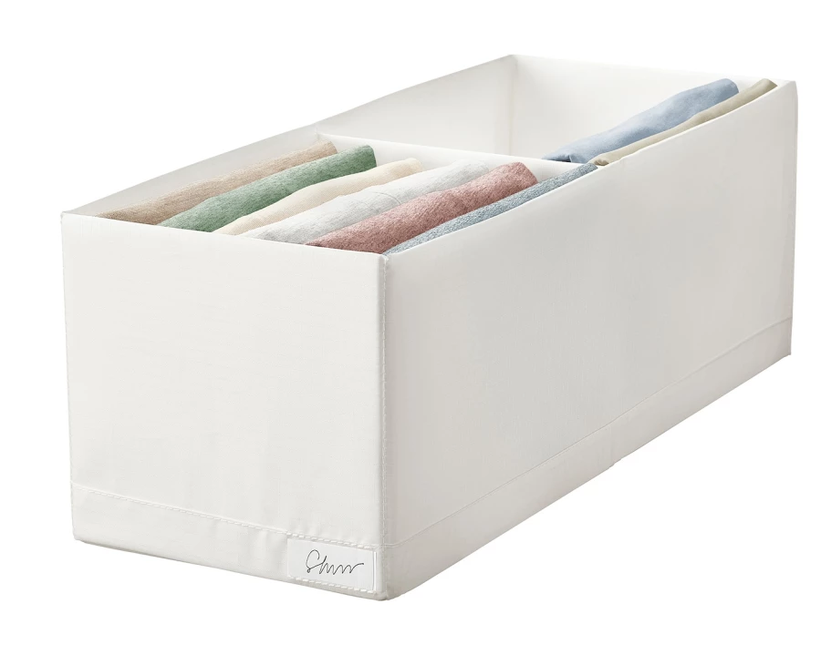Коробка с отделениями - STUK IKEA/ СТУК  ИКЕА, 51х20х18 см, белый (изображение №2)