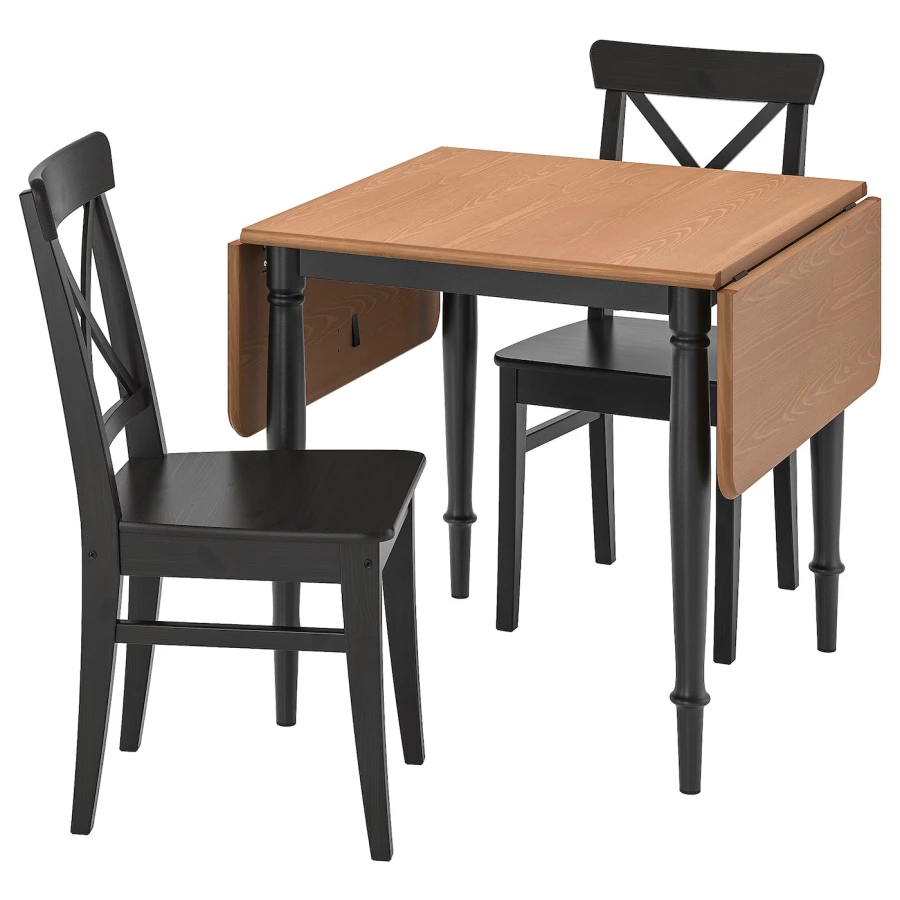 Набор кухонных столов - DANDERYD/INGOLF IKEA/ ДАНДЕРИТ/ИНГОЛЬФ ИКЕА, 134х80х74 см, коричневый (изображение №1)