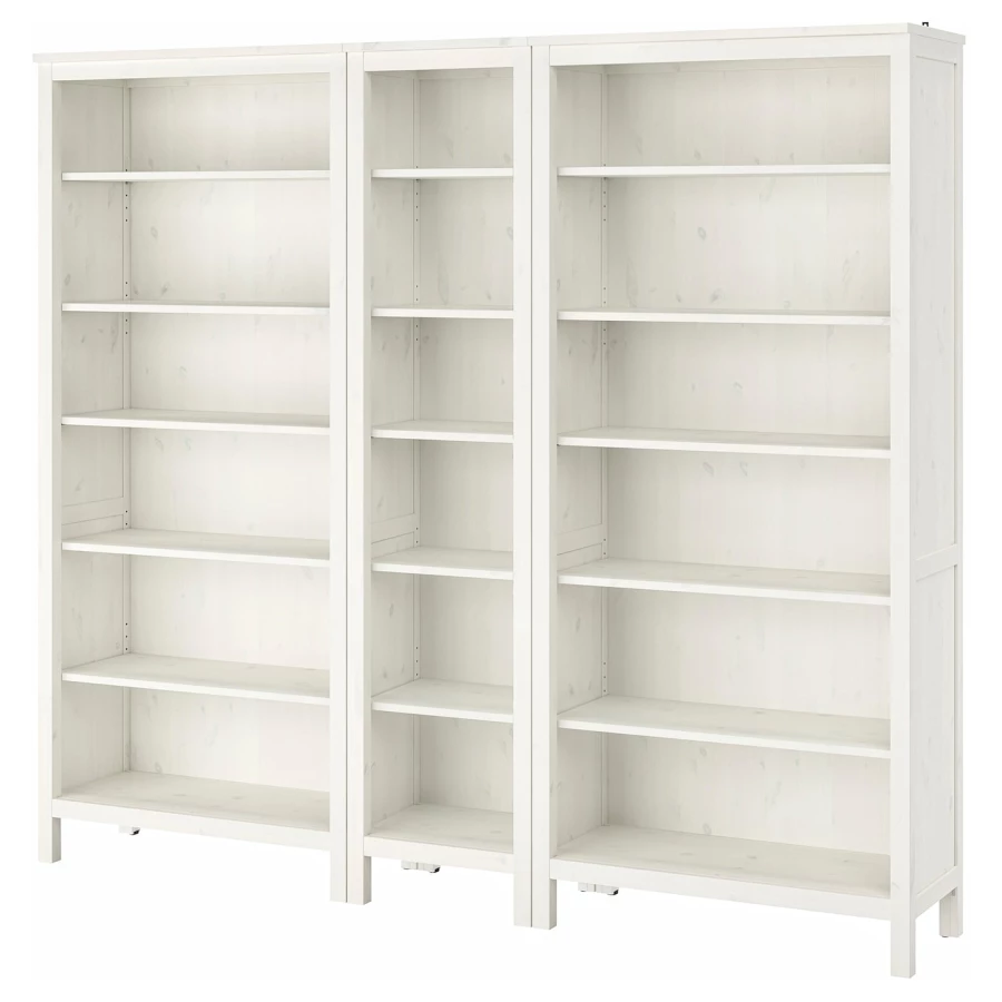 Открытый книжный шкаф - HEMNES IKEA/ХЕМНЭС ИКЕА, 37х197х229 см, белый (изображение №1)
