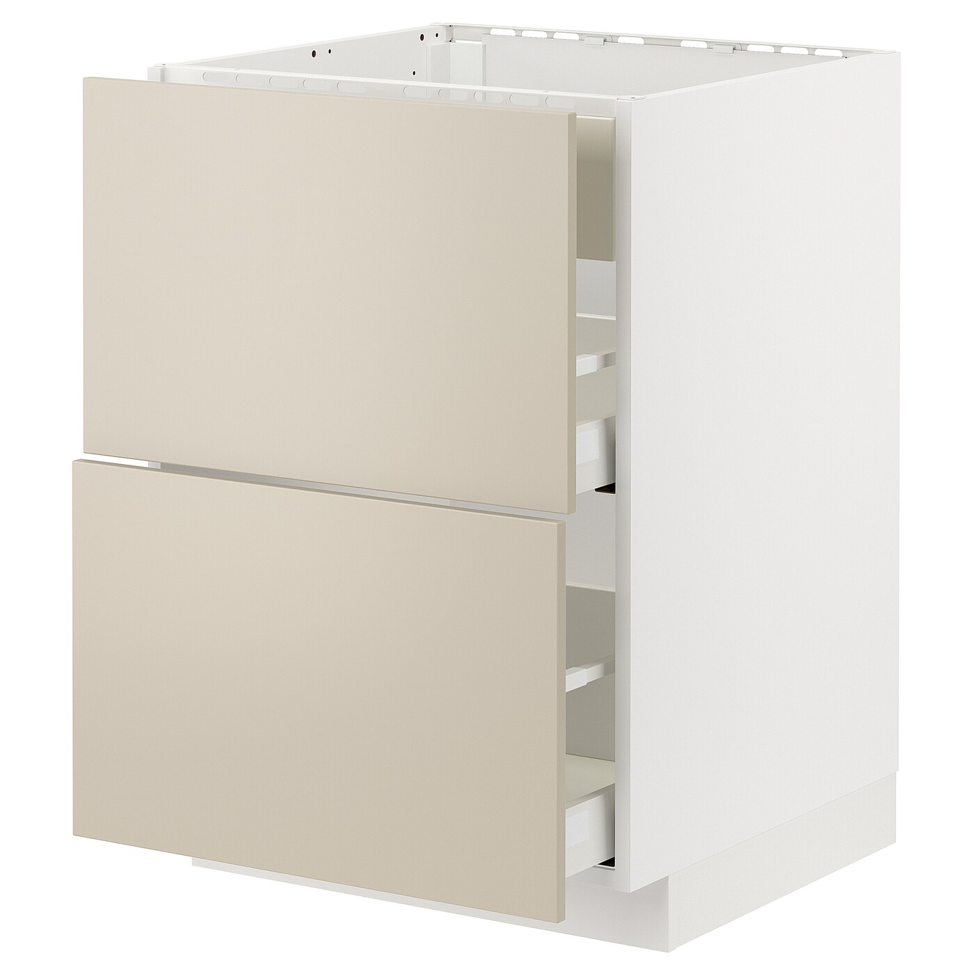 Напольный кухонный шкаф - IKEA METOD MAXIMERA, 88x62x60см, белый/бежевый, МЕТОД МАКСИМЕРА ИКЕА