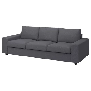 Диван 3-местный - IKEA VIMLE, 255х98х83 см, бежевый, ВИМЛЕ ИКЕА