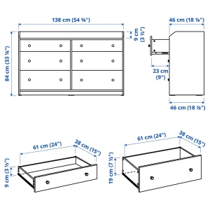 Второе фото. HAUGA Комод ИКЕА