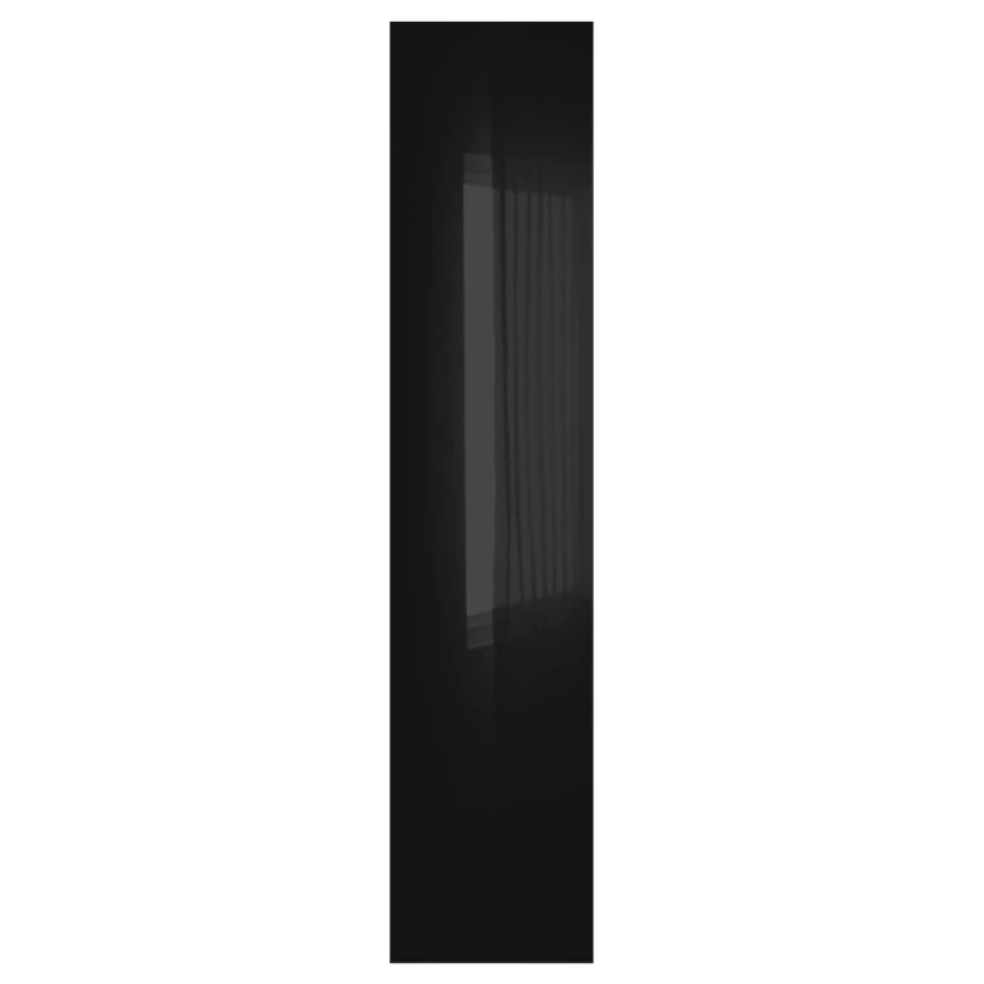 Дверь с петлями - FARDAL IKEA/ ФАРДАЛЬ ИКЕА, 229х50 см, черный (изображение №1)