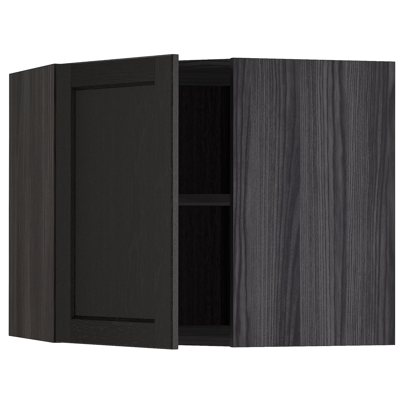 METOD Навесной шкаф - METOD IKEA/ МЕТОД ИКЕА, 60х68 см, черный