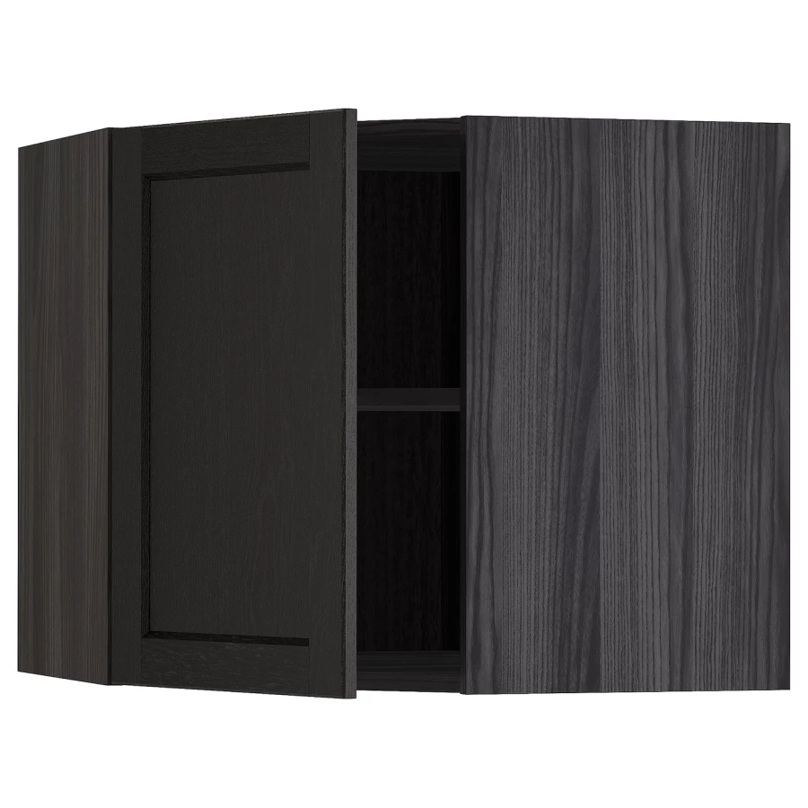 METOD Навесной шкаф - METOD IKEA/ МЕТОД ИКЕА, 60х68 см, черный (изображение №1)