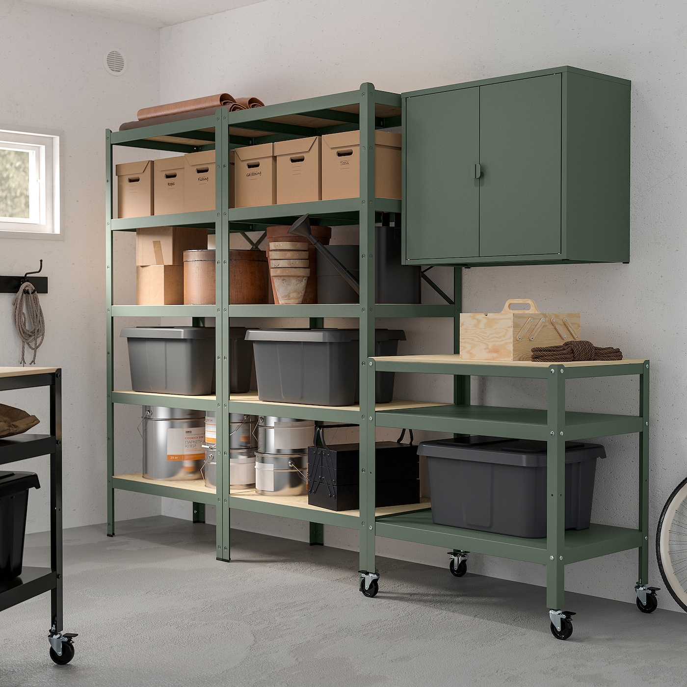 Комбинация для хранения -  BROR IKEA/ БРОР  ИКЕА, зеленый