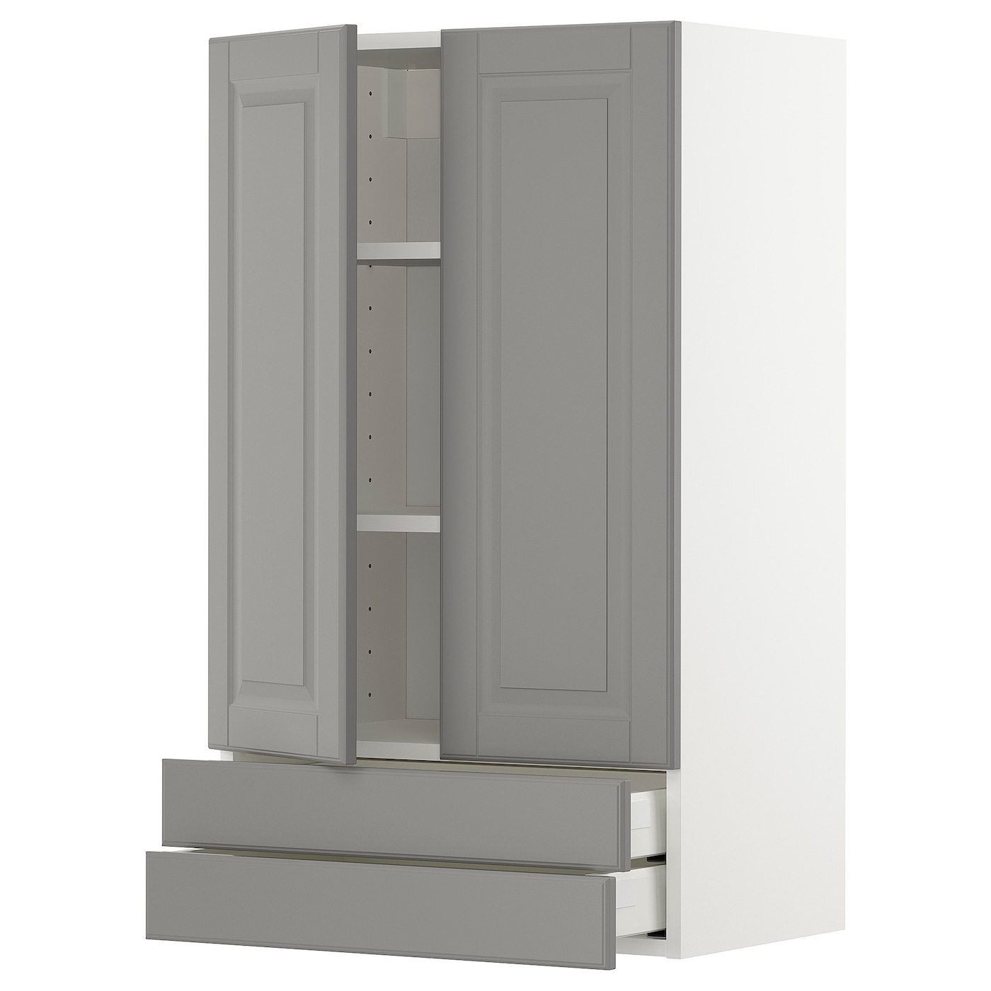 Напольный кухонный шкаф  - IKEA METOD MAXIMERA, 100x39x60см, белый/серый, МЕТОД МАКСИМЕРА ИКЕА