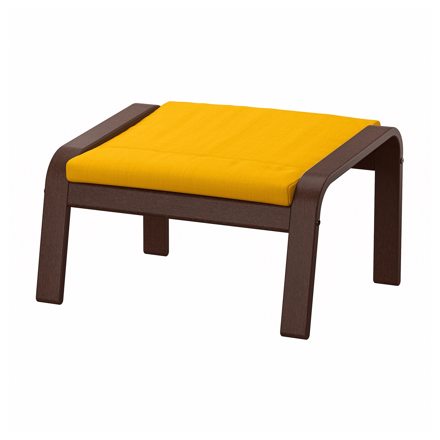 Табурет для ног - POÄNG / POАNG IKEA/  ПОЭНГ ИКЕА, 68х39 см, желтый