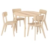 Стол и 4 стула - LISABO / LISABO IKEA/ ЛИСАБО ИКЕА, 105х74 см, бежевый