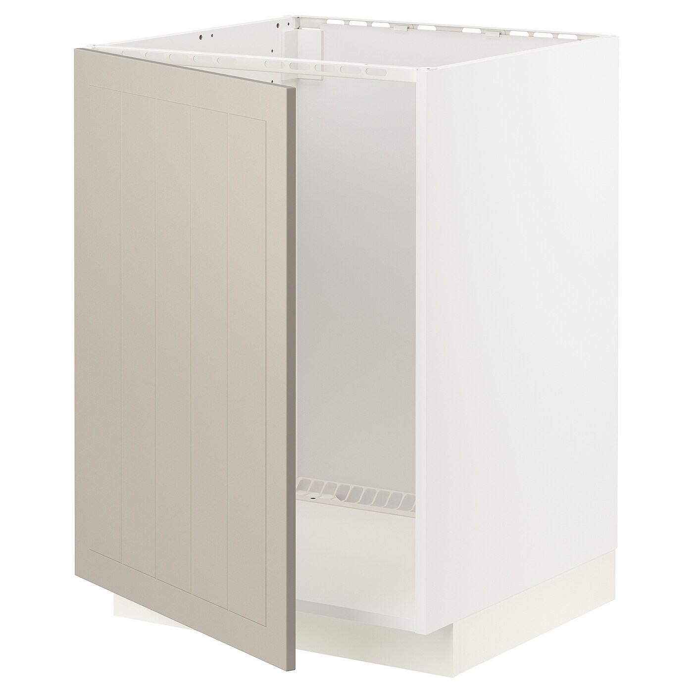 Шкаф под раковину - METOD IKEA/ МЕТОД ИКЕА, 88х60 см, белый/бежевый