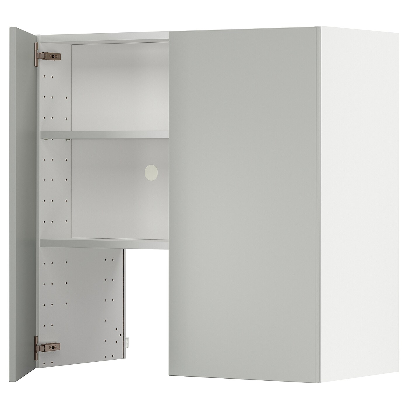 Шкаф - METOD IKEA/ МЕТОД ИКЕА,  80х80 см, белый/серый