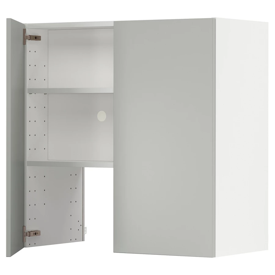 Шкаф - METOD IKEA/ МЕТОД ИКЕА,  80х80 см, белый/серый (изображение №1)