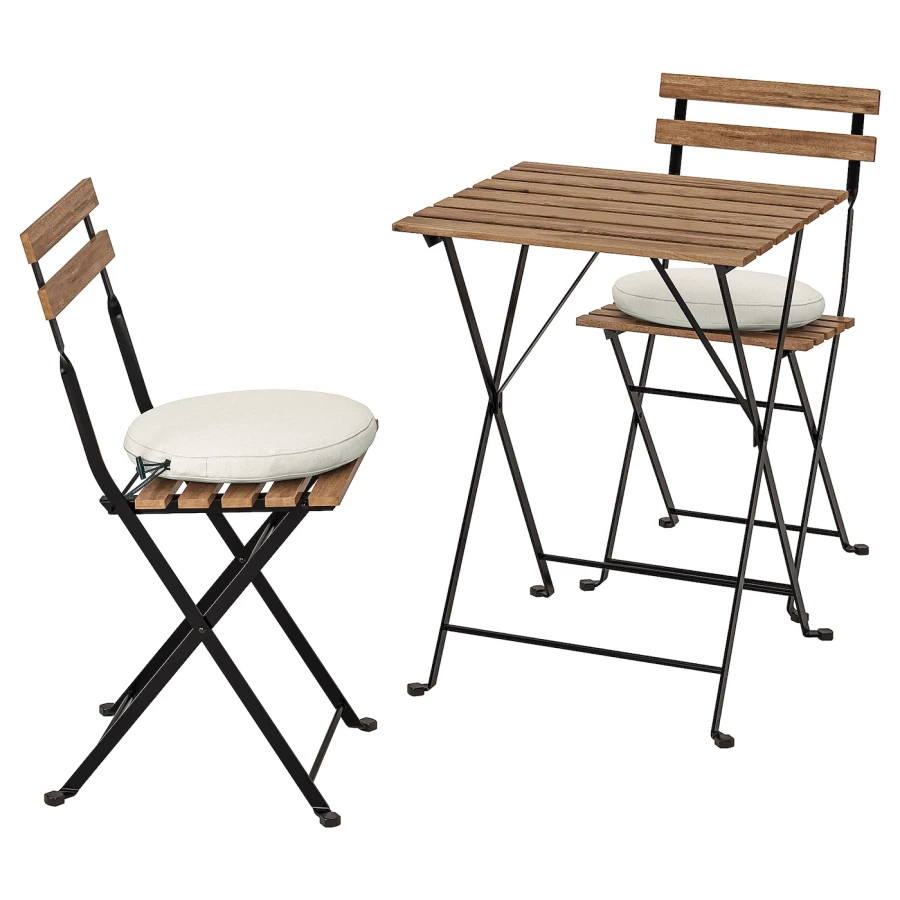 Складной комплект стула и стола - TÄRNÖ /TАRNО IKEA/ТЭРНО ИКЕА, 93х39х9 см, коричневый/белый (изображение №1)