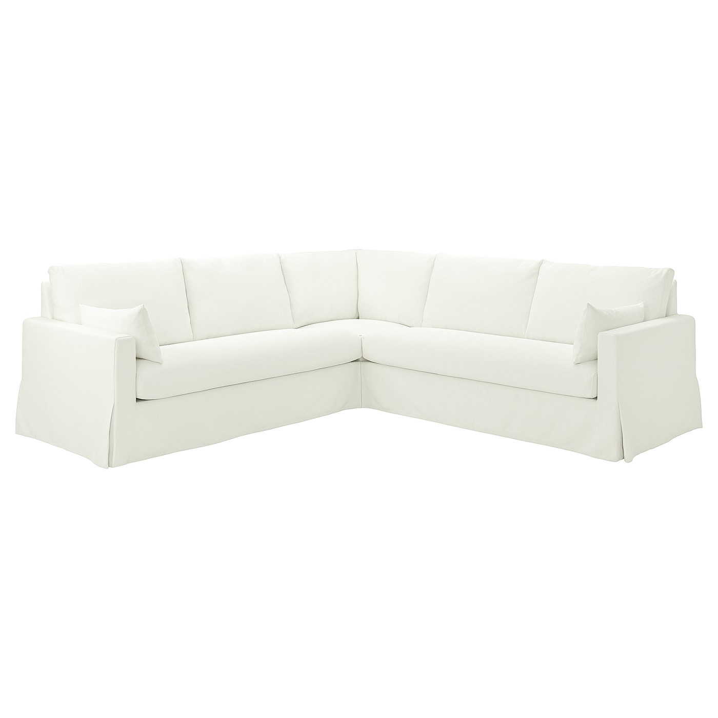 Чехол на угловой диван - HYLTARP IKEA/ ХУЛТАРП ИКЕА, белый