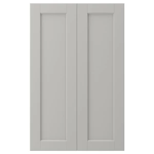Дверца, 2 шт. - IKEA LERHYTTAN, 80х25 см, светло-серый, ЛЕРХЮТТАН ИКЕА