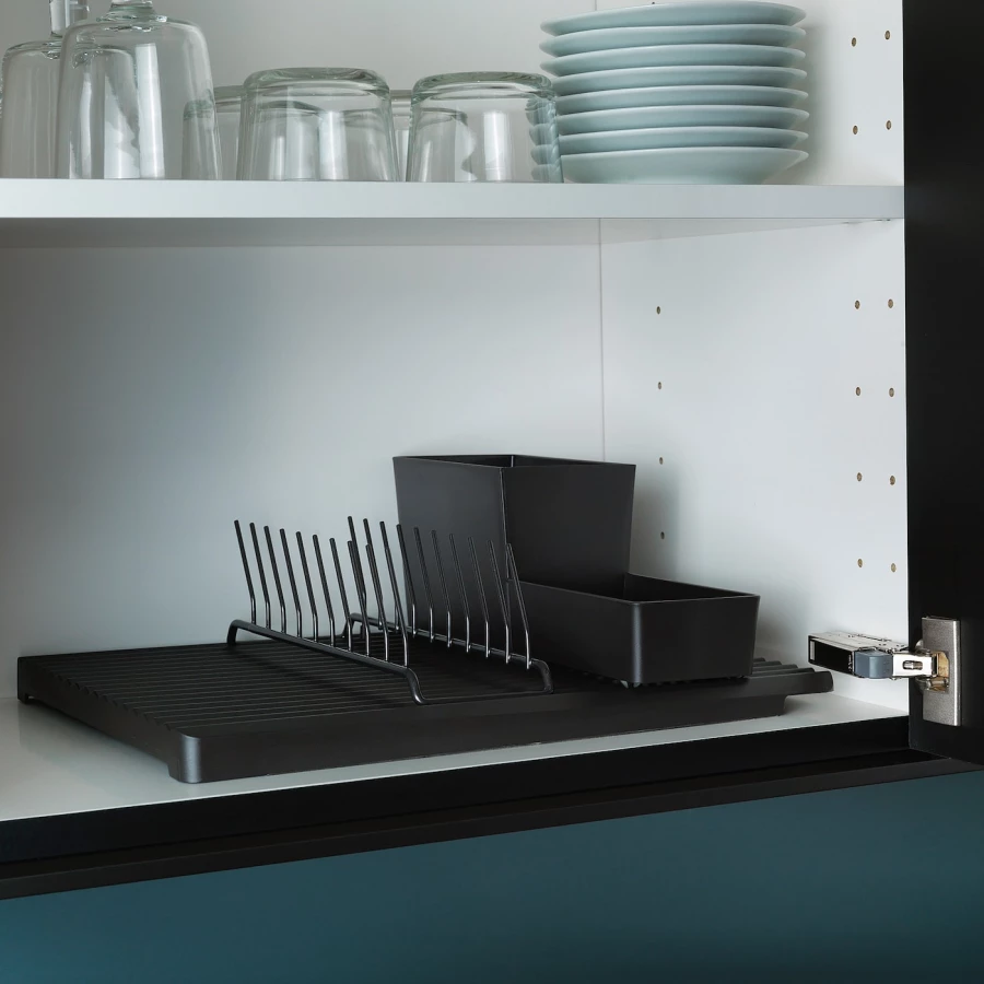 Подставка для столовых приборов - IKEA RINNIG, 31х10 см, черный, РИННИГ ИКЕА (изображение №5)