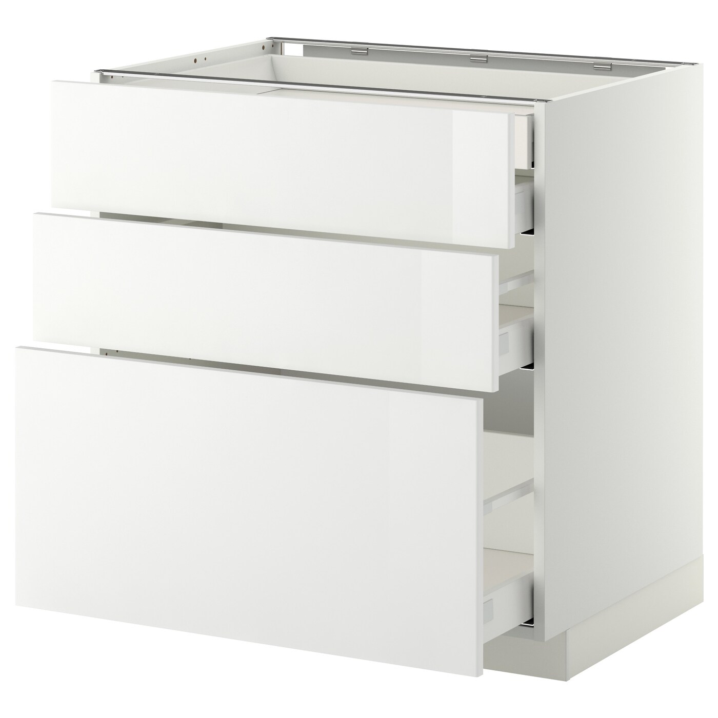 Напольный шкаф  - IKEA METOD MAXIMERA, 88x61,8x80см, белый, МЕТОД МАКСИМЕРА ИКЕА