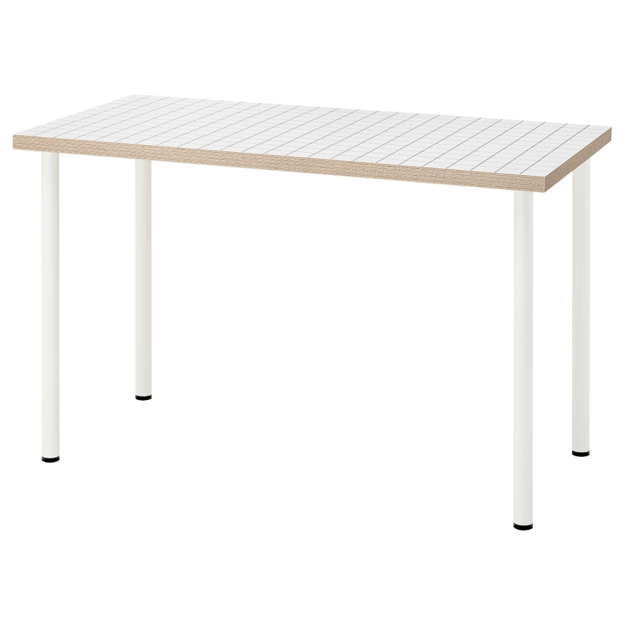 Письменный стол - IKEA LAGKAPTEN/ADILS, 120х60 см, антрацит/белый, ЛАГКАПТЕН/АДИЛЬС ИКЕА (изображение №1)
