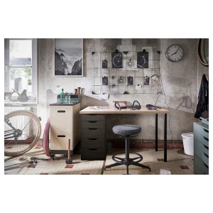 Второе фото. Столешница - IKEA LAGKAPTEN/ЛАГКАПТЕН ИКЕА, 120х60х3,4 см, под белёный дуб