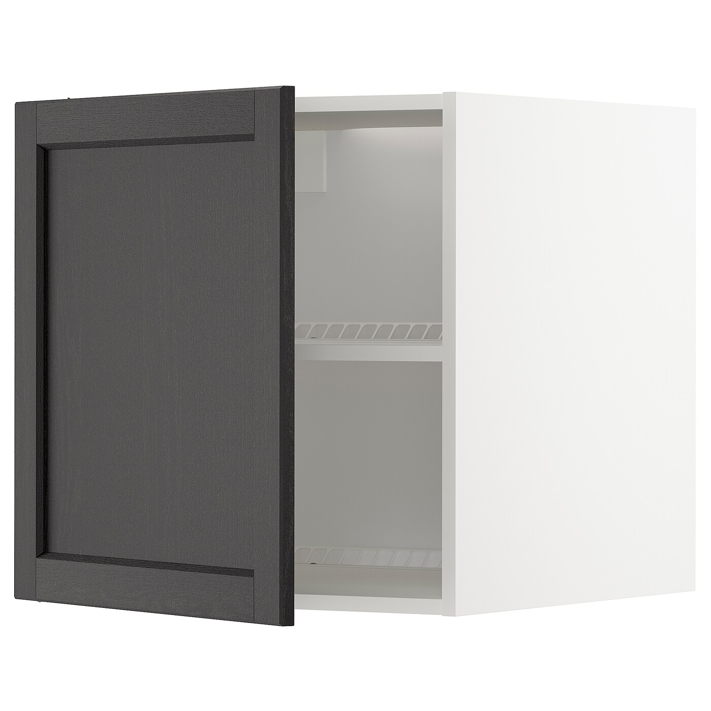 Шкаф для холодильника/морозильной камеры - METOD  IKEA/  МЕТОД ИКЕА, 60х60 см, белый/черный