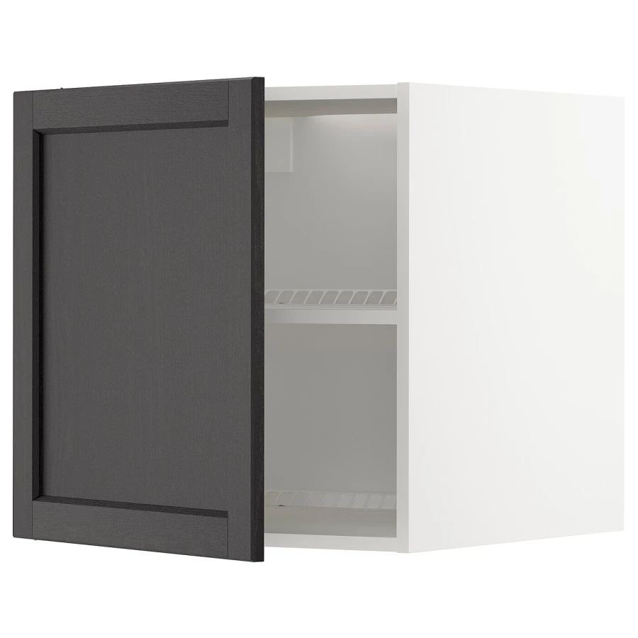 Шкаф для холодильника/морозильной камеры - METOD  IKEA/  МЕТОД ИКЕА, 60х60 см, белый/черный (изображение №1)