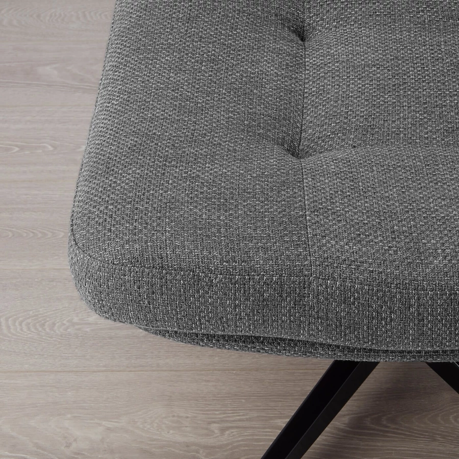 Табурет для ног - IKEA HAVBERG/ХАВБЕРГ ИКЕА, 44х64х64 см, тёмно-серый (изображение №3)