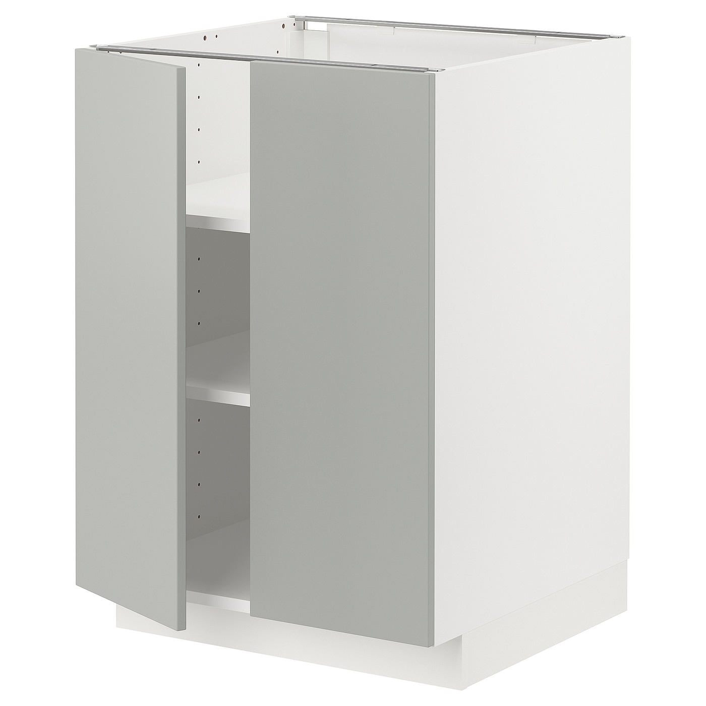 Напольный шкаф - METOD IKEA/ МЕТОД ИКЕА,  60х88 см, белый/светло-серый